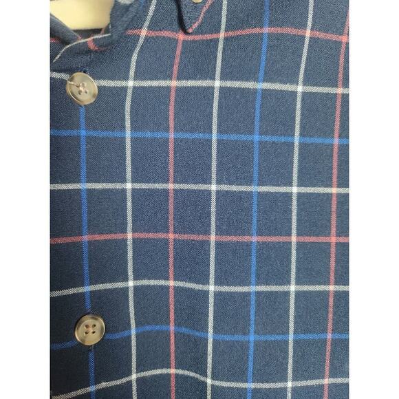 Mizzen + and Main Mens plaid button down shirt sz XL trim fit Careerwear casual - Picture 2 of 8